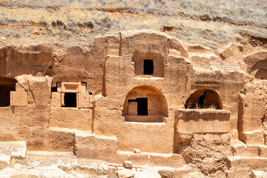 Ancient Sandstone Rock Cut Architecture of Historical Significance