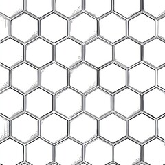 Seamless repeating pattern of textured hexagons