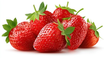 Fresh red strawberries