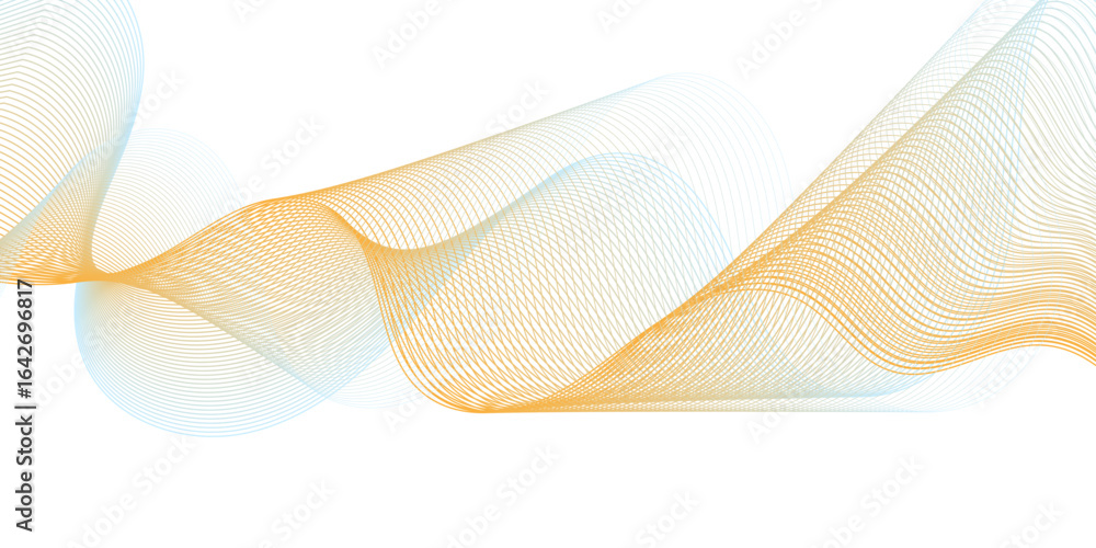 Poster a vibrant and dynamic abstract design featuring colorful wave elements with stylized digital frequen