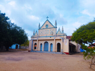 St.marry's church – Striking Blue Catholic Church kalpitiya  in Sri Lanka