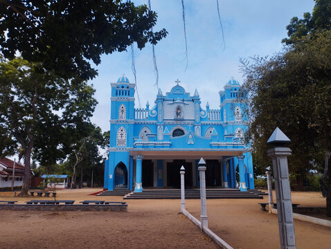 St.marry's church &ndash; Striking Blue Catholic Church kalpitiya  in Sri Lanka