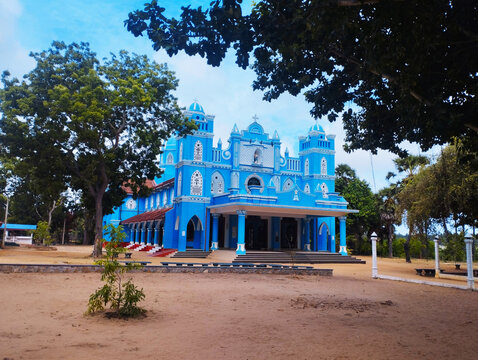 St.marry's church &ndash; Striking Blue Catholic Church kalpitiya  in Sri Lanka