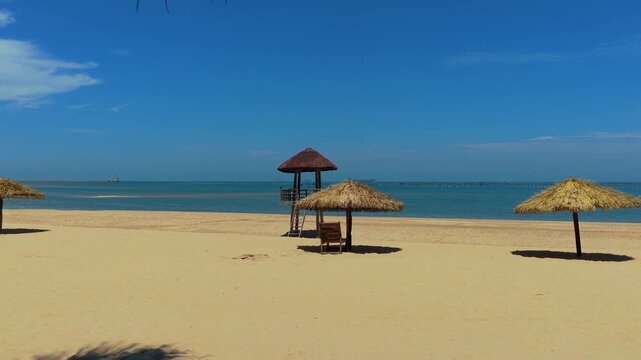 Tropical beach in Wushi Town