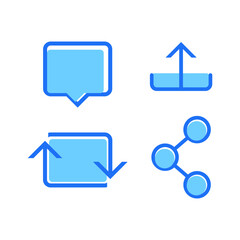 Web Icons &ndash; Internet, Browser, and Online Network Symbols