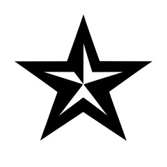 Obraz premium Star vector icon with transparent background 