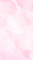 A breathtaking pink sky at sunset, adorned with fluffy white clouds, casting a warm glow over the horizon, creating a serene and dreamy atmosphere.