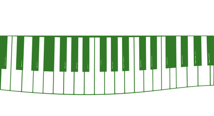 Fototapeta premium abstract green piano keys music background for design projects