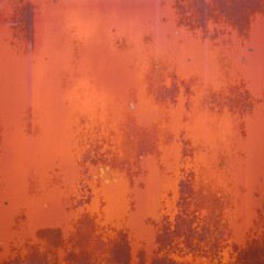 A weathered, rusted metal surface showcasing patches of peeling paint in vibrant hues, revealing layers of texture and history beneath.