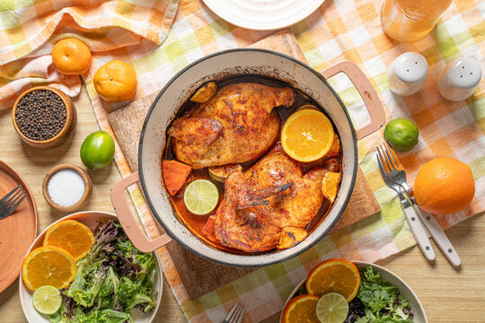 Dutch Oven Roast Chicken