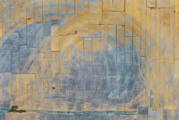 Weathered Steel Plates with Rust Patina Texture