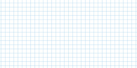 Seamless light blue graph paper grid pattern on white background, clean squared notebook page texture perfect for math, engineering, design layouts, school projects, and technical illustrations.