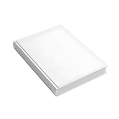 Clean white hardcover book ready for your custom cover design and branding.