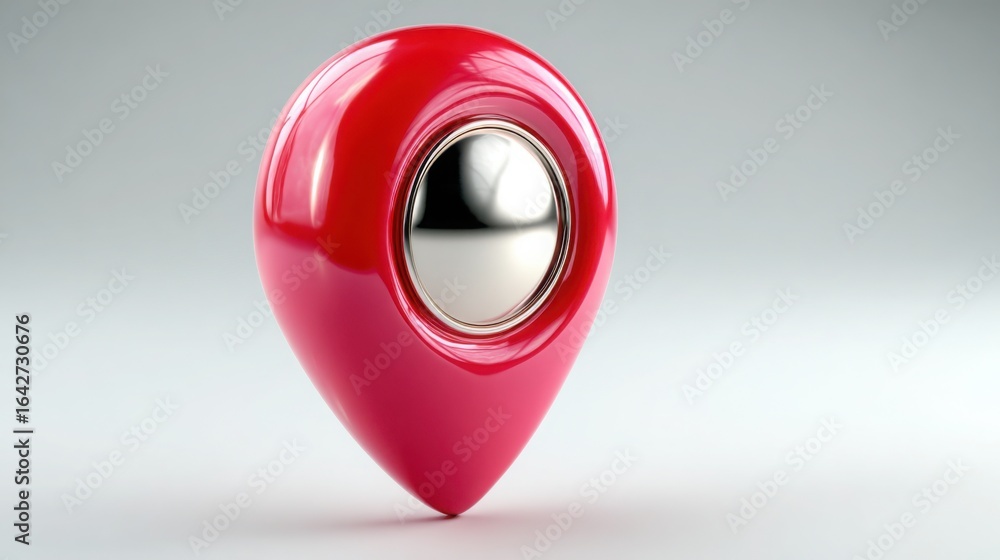 Poster a red pin with a silver ball to illustrate the concept of identifying trends and patterns over time 
