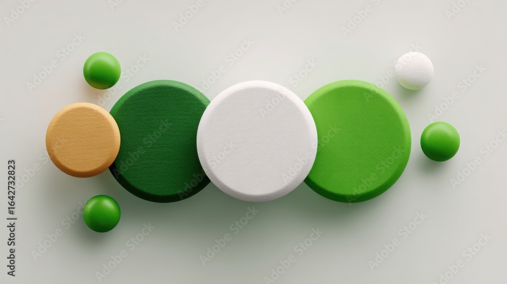 Poster green and white object in urban setting illustrating tech-activated capital path concept for optimiz