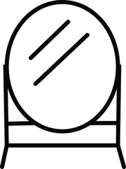 Fototapeta premium Home furniture. icon or logo in line. isolated sign symbol on transparent background collection for high quality black style furniture.