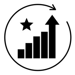 Growth Reinvention  Icon Element For Design