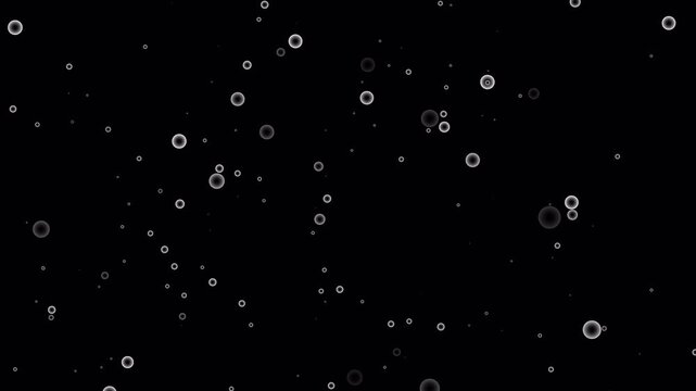 Explode bubbles on transparent background video