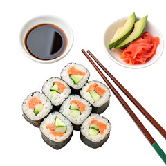 sushi on a plate