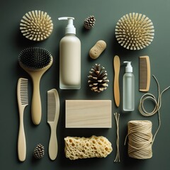 Modern Minimalist Bathroom Setup with Natural Elements