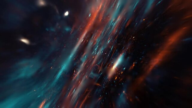 Merging Galaxies Space Travel - Seamless Loop