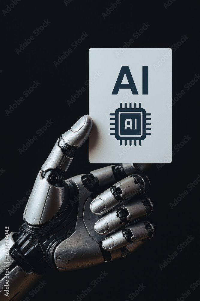 Poster ai intelligence technology automation inspire innovation concept science program powering future pro