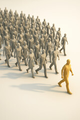 Leadership success business idea and concept inspire teamwork and motivation for progress achievement and