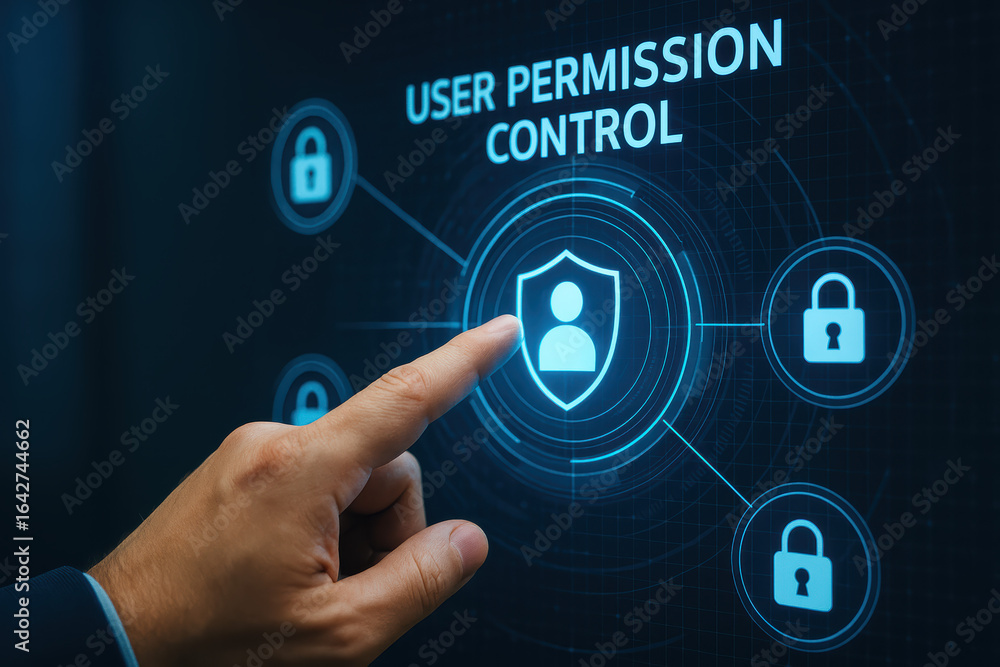 Poster user permission control and security with advanced access identity privacy and authentication ensure