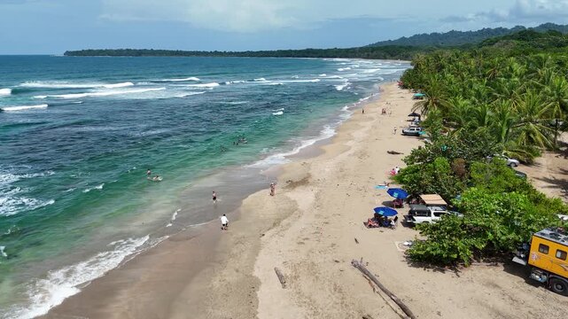 Punta Uva Beach in Limon, Costa Rica. Playa Arrecife. 