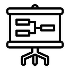 flowchart Line Icon