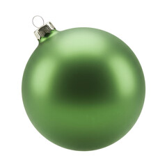 A 3D Illustration of a Festive Holiday Bauble, Cut Out, Clipping Path Isolated on a Transparent PNG Background.