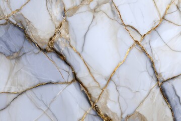 High-end white marble surface with dramatic grey veining