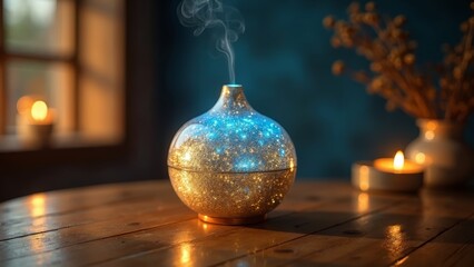 Interior decorative art scene