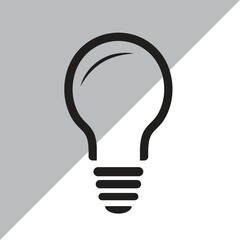 Light bulb icon collection set of black light bulb icons vector electric lamp icons