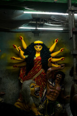 Durga from kumartuli before durga puja