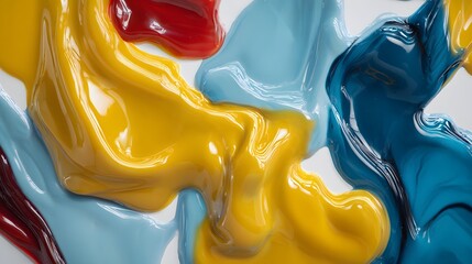 Colorful paint textures in various shades.