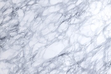 Cool‑toned Carrara‑style white marble with fine blue‑gray veins — seamless, ultra‑detailed background texture