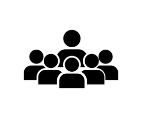 People group icon set team worker user. Employee people group icon team staff. User profile symbol. Group of people icon representing a team or community vector design and illustration.

