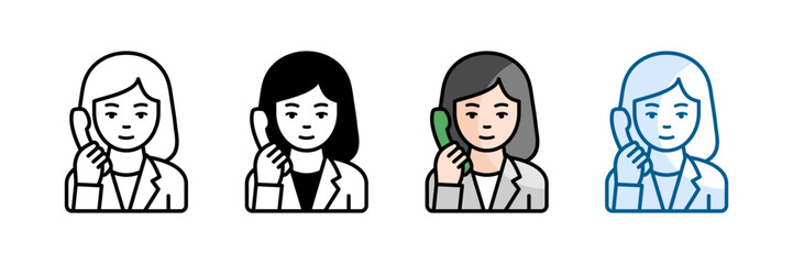 Customer Service Icon Set Multiple Style Collection