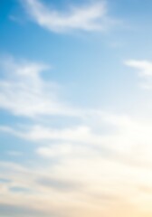 Obraz premium Bright Blue Sky with Fluffy White Clouds During Daytime