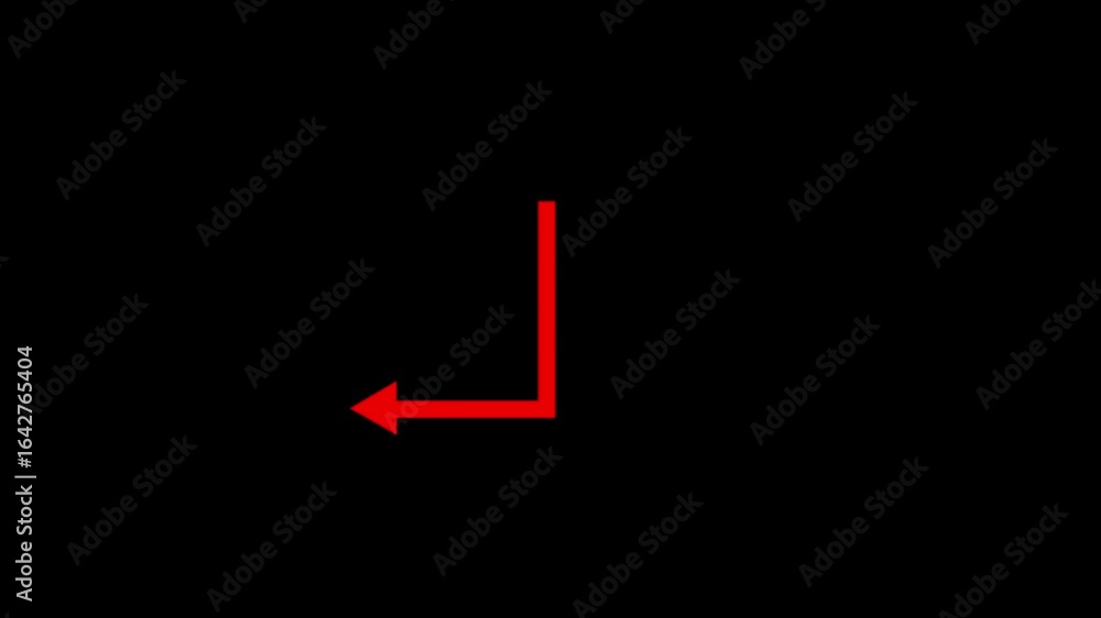 Poster thin horizontal arrow, transparent background.arrow animation, isolated on transparent background wi