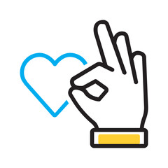 Vector multi color icon for Nice