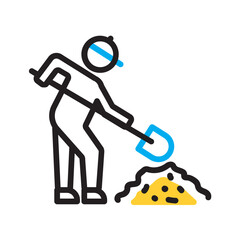 Vector multi color icon for Workmanship