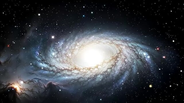 Majestic Galaxy A Cosmic Dance of Light and Matter