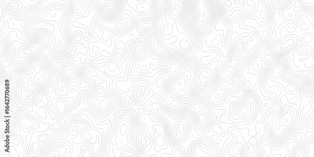 Poster abstract vector lines topographic contour lines grid map seamless pattern. geographic mountain relie