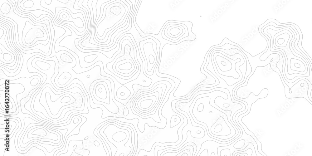 Poster abstract vector lines topographic contour lines grid map seamless pattern. geographic mountain relie