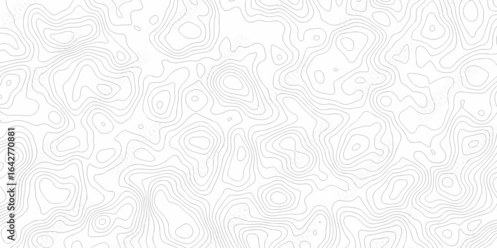 Poster abstract vector lines topographic contour lines grid map seamless pattern. geographic mountain relie