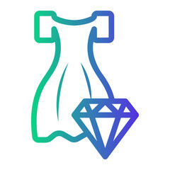 fashion Line Gradient Icon