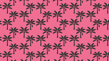 Palm tree vector pattern design