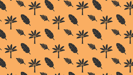 Palm tree vector pattern design